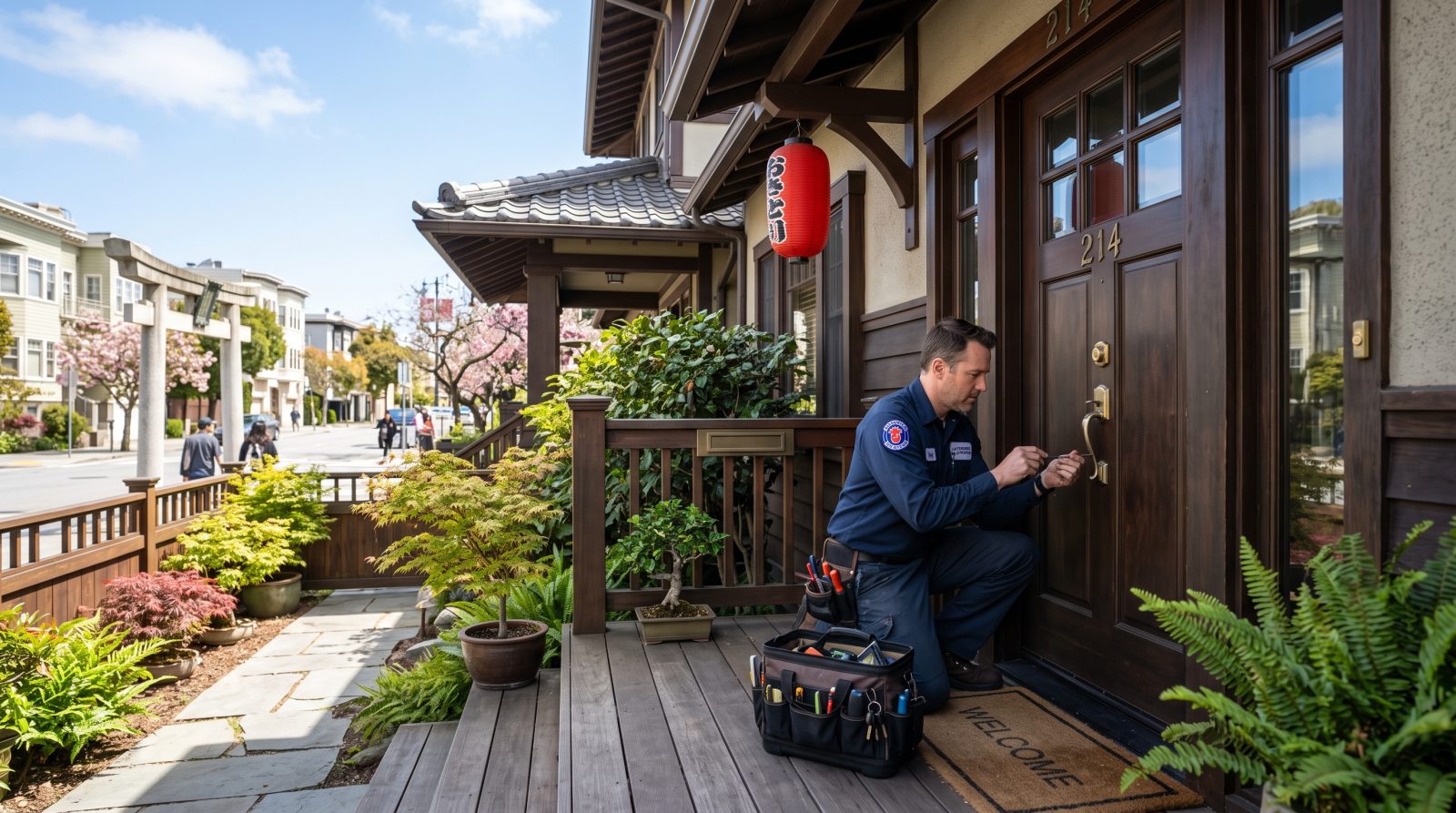 Locksmith service in Japantown
